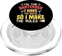 I'm the Bartender So I Make The Rules Funny Bartending PopSockets PopGrip per MagSafe