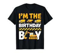 I'm The Birthday Boy Edilizia Escavatore Trattore Maglietta