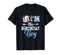 I'm the birthday boy fattoria mucca 1 ° compleanno ragazzo Maglietta