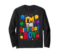 I'm The Birthday Boy Master Builder Building Mattoncini Blocchi Maglia a Manica