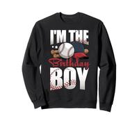 I'm The Birthday Boy Matching Baseball Compleanno Felpa