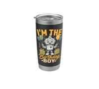 I'm The Birthday Boy Robot Robotics Compleanno Bicchiere termico in acciaio inox doppia parete
