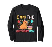I'm The Birthday Boy, simpatico Capibara, per il compleanno dei bambini, adatto alla famiglia Maglia a Manica