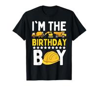 I'm The Birthday Boy Tema Costruzioni Maglietta