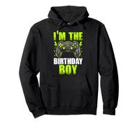 I'm The Birthday Boy Video Gamer Corrispondenza Compleanno Felpa con Cappuccio