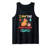I'm the Birthday Girl Cute Capybara Bday Family Matching Canotta