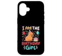 I'm the Birthday Girl Cute Capybara Bday Family Matching Custodia per iPhone 16