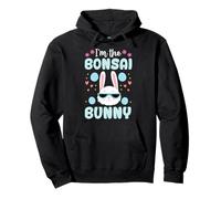 I'm The Bonsai Bunny, coniglio pasquale con motivo floreale abbinato alla famiglia Felpa con Cappuccio