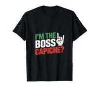 I'm The Boss Capiche? Patriottica Bandiera Italia Orgoglio Maglietta