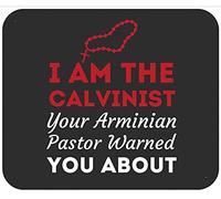 I'm The Calvinist Your Pastor Warned About Christianty Mousepad Comodo Tappetino Scrivania Antiscivolo Tappetino per Mouse for Computer Ufficio Lavoro 25X30Cm
