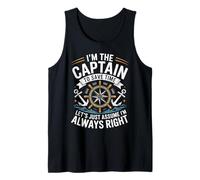 I'm The Captain Assume I'm Always Right Funny Sailing Canotta