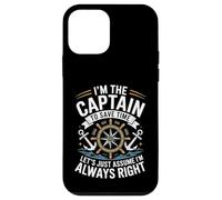 I'm The Captain Assume I'm Always Right Funny Sailing Custodia per iPhone 12 mini