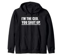 I'm the CEO, scritta divertente per chef e leader Felpa con Cappuccio