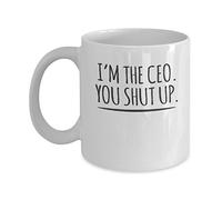I'M The Ceo You Shut Up Tazza Colazione Unico Tazzine Da Caffè Con Manico Tazza Per Espresso Latte Ufficio 330Ml