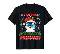 I'm The Clumsy Penguin Christmas Outfit Funny Xmas Maglietta
