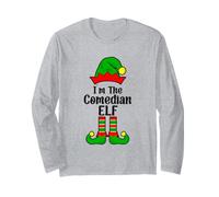 I'm The Comedian Elf Family Matching Christmas Maglia a Manica