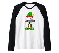 I'm The Comedian Elf Family Matching Christmas Maglia con Maniche Raglan