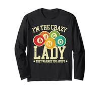 I'm The Crazy Bingo Lady They Warned You About Maglia a Manica