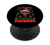 I'm The Curious Reindeer Christmas Outfit Funny Xmas PopSockets PopGrip Adesivo