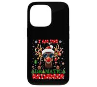 I'm The Dramatic Reindeer Christmas Outfit Funny Xmas Custodia per iPhone 13 Pro