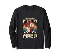 I'm the father that stepped up crest vintage papà papà da Maglia a Manica