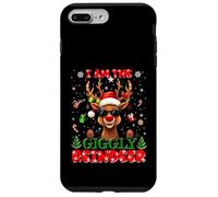 I'm The Giggly Reindeer Christmas Outfit Funny Xmas Custodia per iPhone 7 Plus/8 Plus