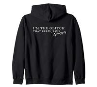 I'm The Glitch That Keeps Jesus Debugging, Christian Humor Felpa con Cappuccio