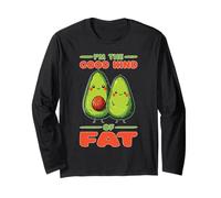 I'm The Good Kind of Fat Avocado Alimentare Sano Maglia a Manica