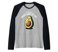 I'm The Good Kind of Fat Cibo Avocado Sano |- Maglia con Maniche Raglan