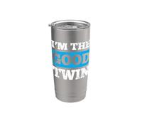 I'm the Good Twin Gift - Regalo umoristico per gemelli, per gemelli Bicchiere termico in acciaio inox doppia parete