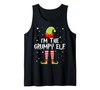 I'm The Grumpy Elf Funny Christmas Matching Family Group Canotta