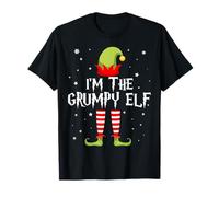 I'm The Grumpy Elf Funny Christmas Matching Family Group Maglietta
