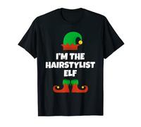 I'm The Hairstylist Elf Family divertente regalo di Natale Maglietta