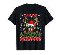 I'm The Jumpy Reindeer Christmas Outfit Funny Xmas Maglietta