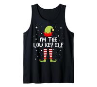 I'm The Low Key Elf Funny Christmas Matching Family Group Canotta