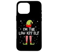 I'm The Low Key Elf Funny Christmas Matching Family Group Custodia per iPhone 16 Pro Max