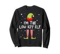 I'm The Low Key Elf Funny Christmas Matching Family Group Felpa