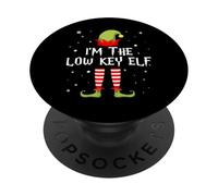 I'm The Low Key Elf Funny Christmas Matching Family Group PopSockets PopGrip Adesivo