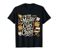 I'm The Master of Cues And Chaos Backstage Crew Tech |- Maglietta