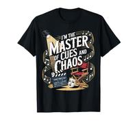 I'm The Master of Cues And Chaos Backstage Crew Tech |- Maglietta