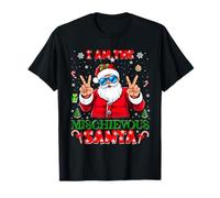 I'm The Mischievous Santa Christmas Outfit Funny Xmas Maglietta