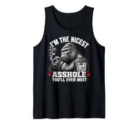 I'm The Nicest Asshole You'll Ever Meet Monkey Canotta