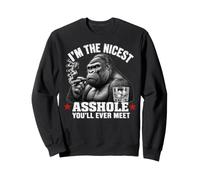 I'm The Nicest Asshole You'll Ever Meet Monkey Felpa