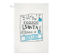 I'M The Reason Babbo Natale Has a Nice Lista Tè Telo Piatto Panno - Divertente