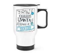 I'M The Reason Babbo Natale Has a Nice Lista Viaggi Tazza con Manico Divertente