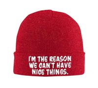 I'm The Reason We Can't Have Nice Things Berretti in Maglia Elasticizzata Beanie Hat Unisex Cappello Invernale per Uomini Motociclismo Corsa