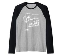 I'm The Secret Ingredient Hand Sprinkling Salt Cook Cucina Maglia con Maniche Raglan