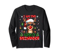 I'm The Spicy Reindeer Christmas Outfit Funny Xmas Maglia a Manica