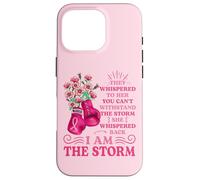 I'm The Storm Boxing Warrior Nastro rosa da donna per cancro al seno Custodia per iPhone 16 Pro