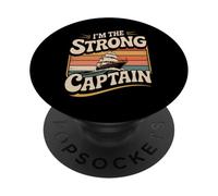 I'm The Strong Captain Capo della nave in barca - PopSockets PopGrip Adesivo